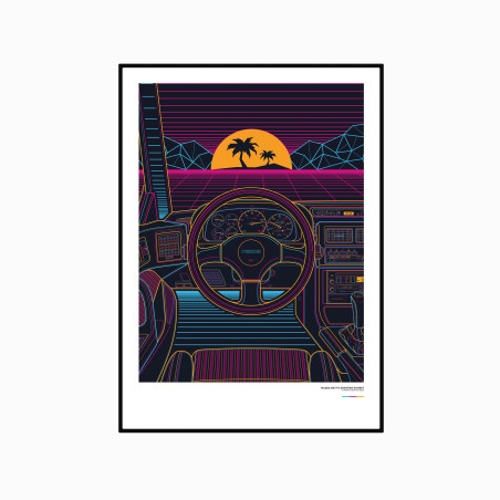 Mazda RX7 FC Eighties Sunset