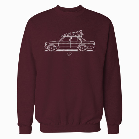 Mercedes-Benz W123 Sedan Minimal Christmas Sweater
