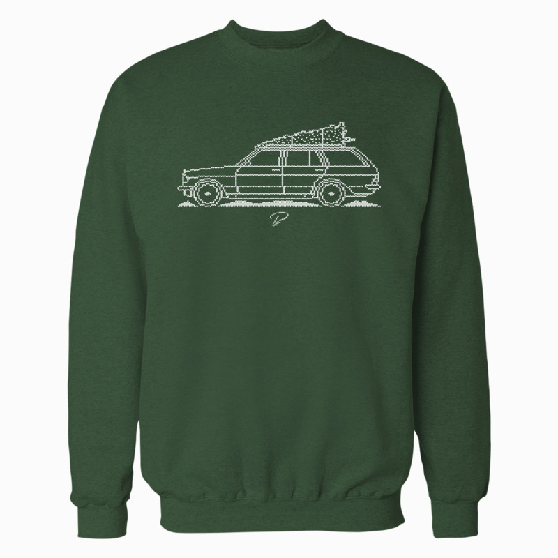 Mercedes-Benz W123 Wagon Minimal Christmas Sweater