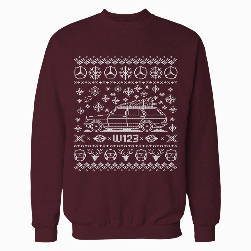 Mercedes-Benz W123 Wagon Full Christmas Sweater