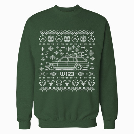Mercedes-Benz W123 Wagon Full Christmas Sweater