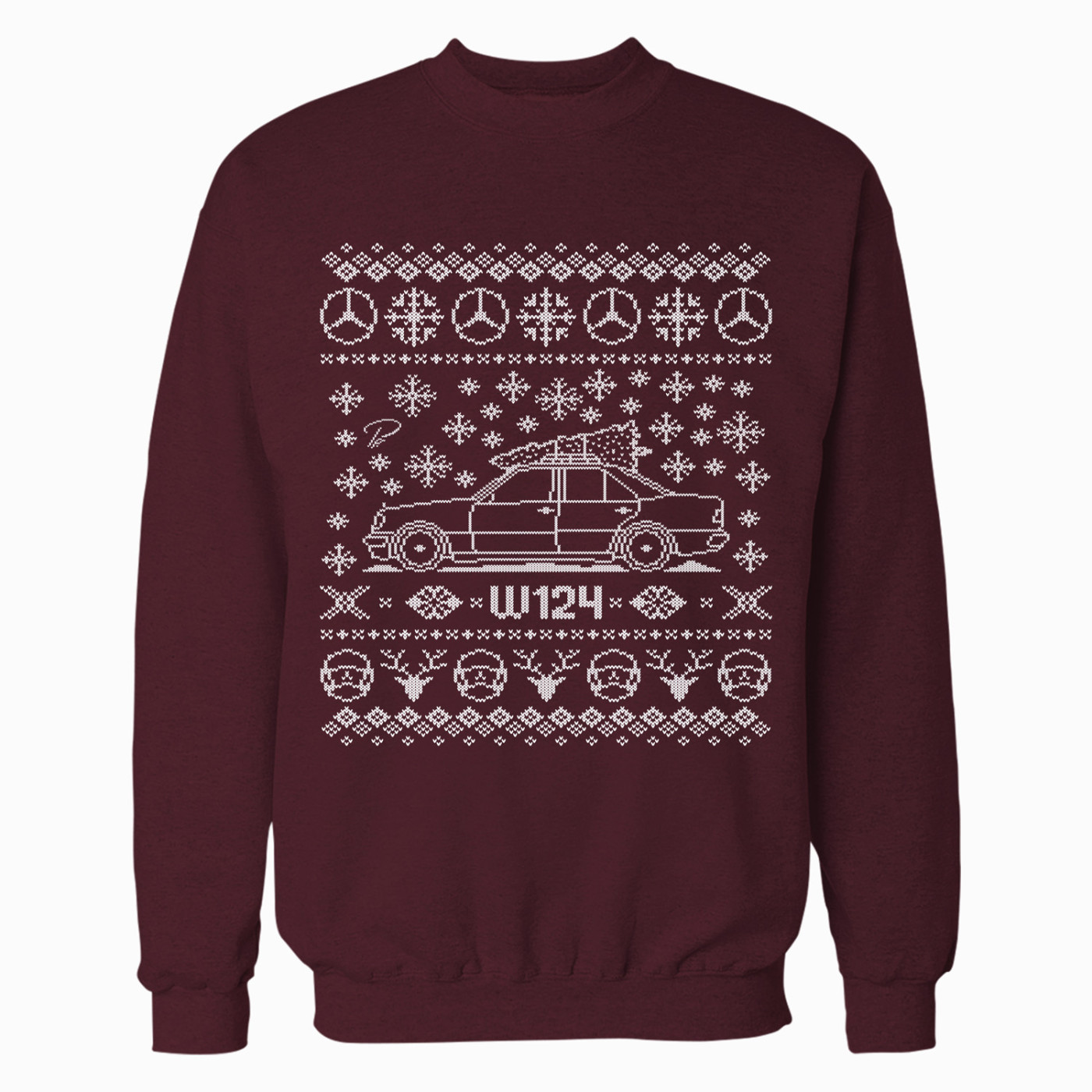 Mercedes-Benz W124 Sedan Full Christmas Sweater