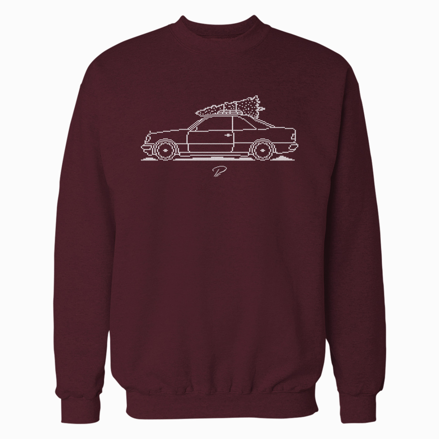 Mercedes-Benz W124 Coupe Minimal Christmas Sweater Mercedes-Benz W124 Coupe Minimal Christmas Sweater