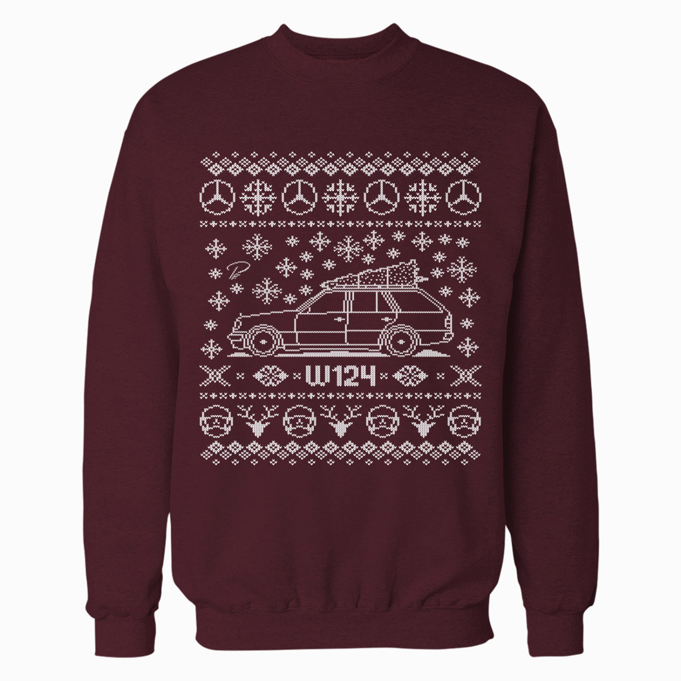 Mercedes-Benz W124 Wagon Full Christmas Sweater