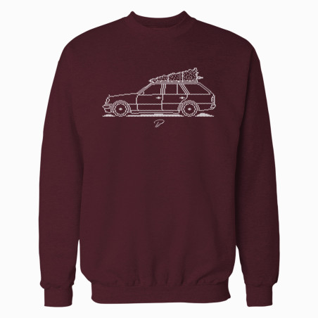 Mercedes-Benz W124 Wagon Minimal Christmas Sweater