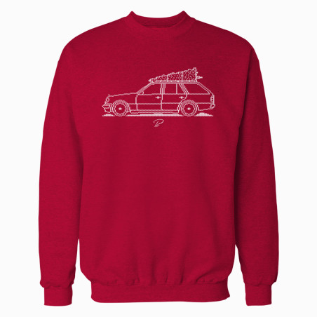 Mercedes-Benz W124 Wagon Minimal Christmas Sweater