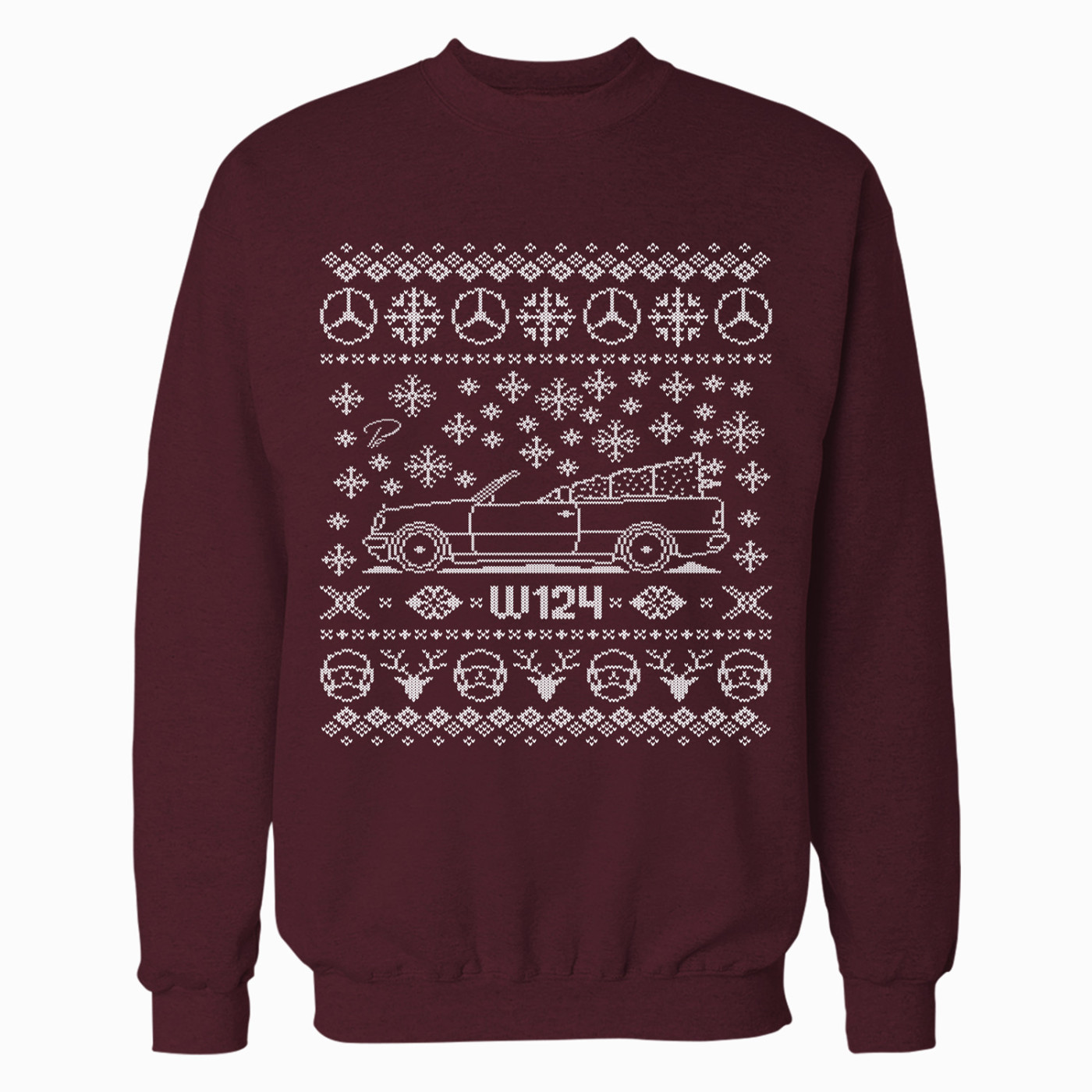 Mercedes-Benz W124 Cabrio Full Christmas Sweater