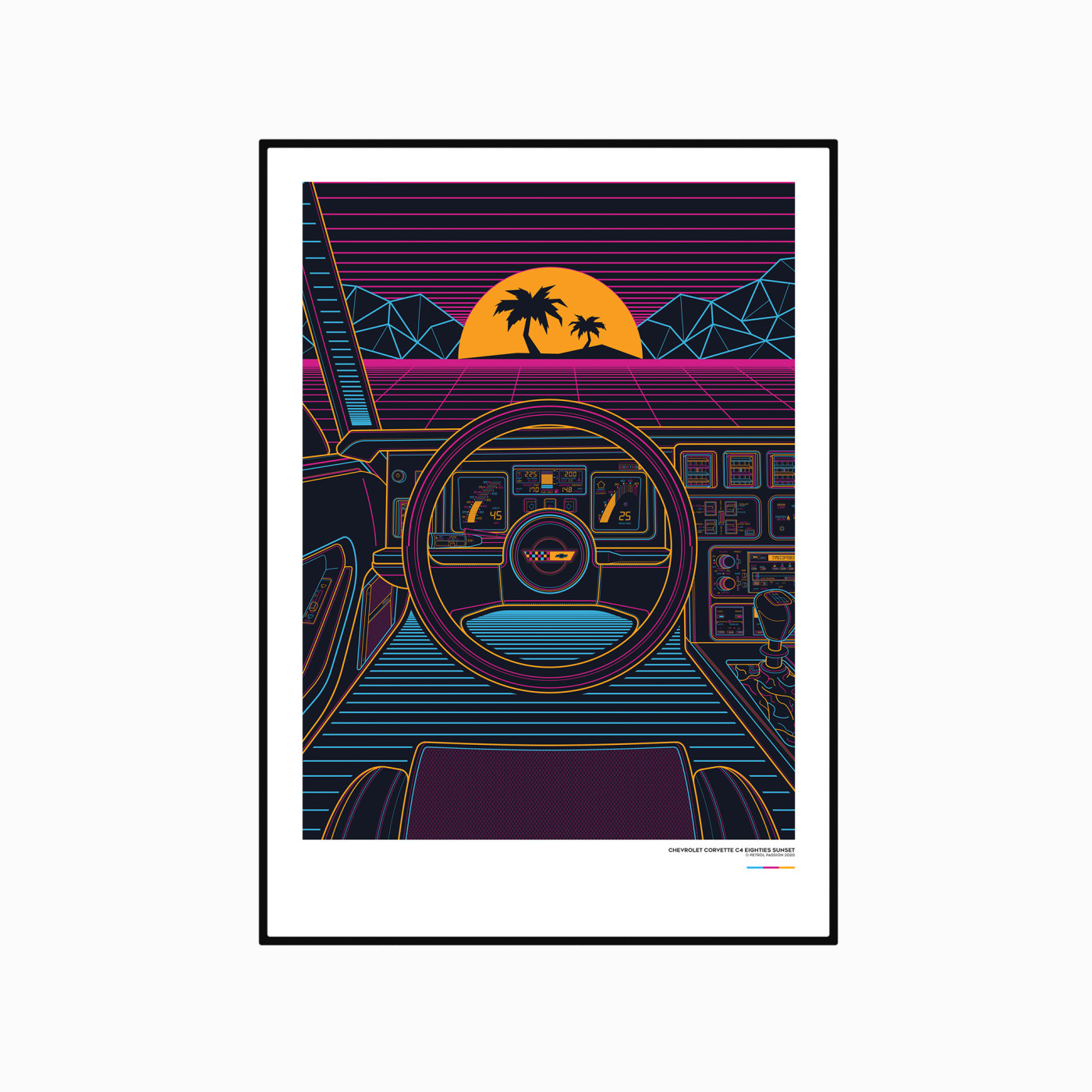 Chevrolet Corvette C4 Eighties Sunset