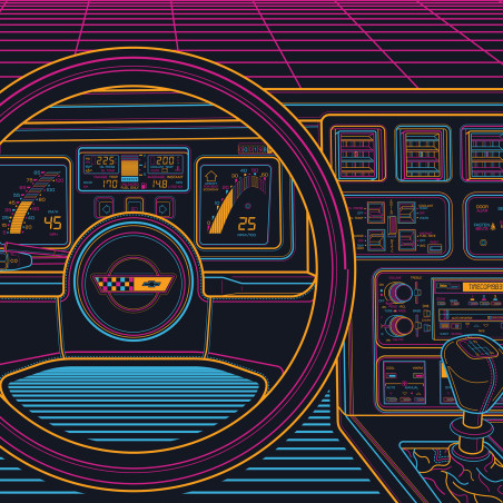 Chevrolet Corvette C4 Eighties Sunset