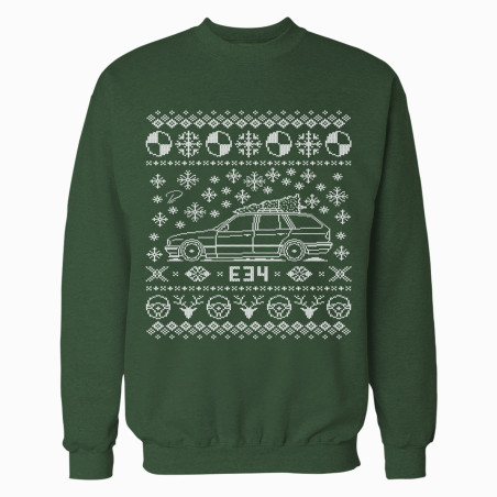 BMW E34 Touring Full Christmas Sweater
