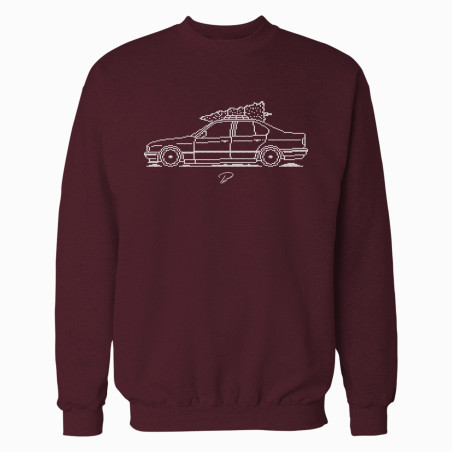 BMW E34 Sedan Minimal Christmas Sweater