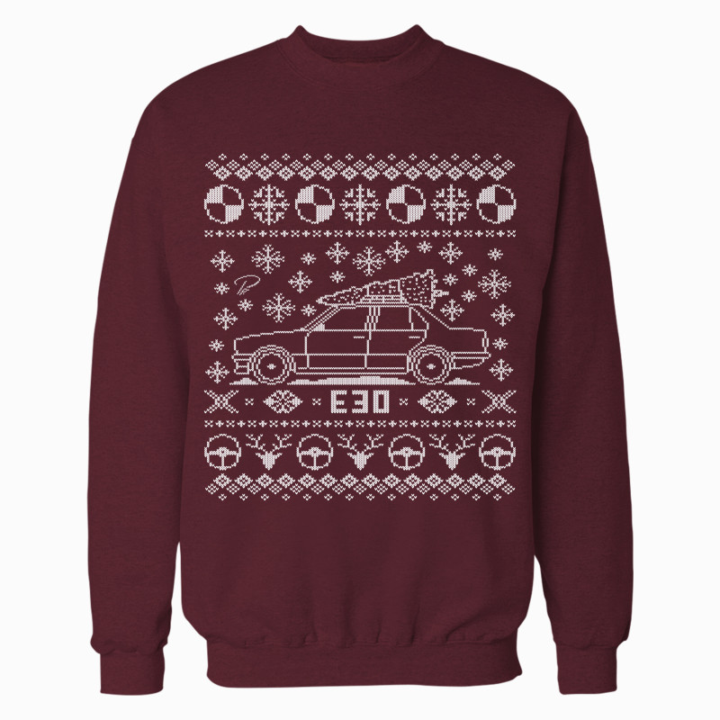 BMW E30 Sedan Full Christmas Sweater