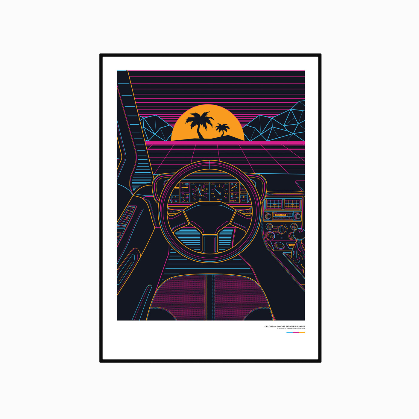 Delorean DMC-12 Eighties Sunset