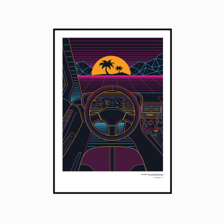 Delorean DMC-12 Eighties Sunset