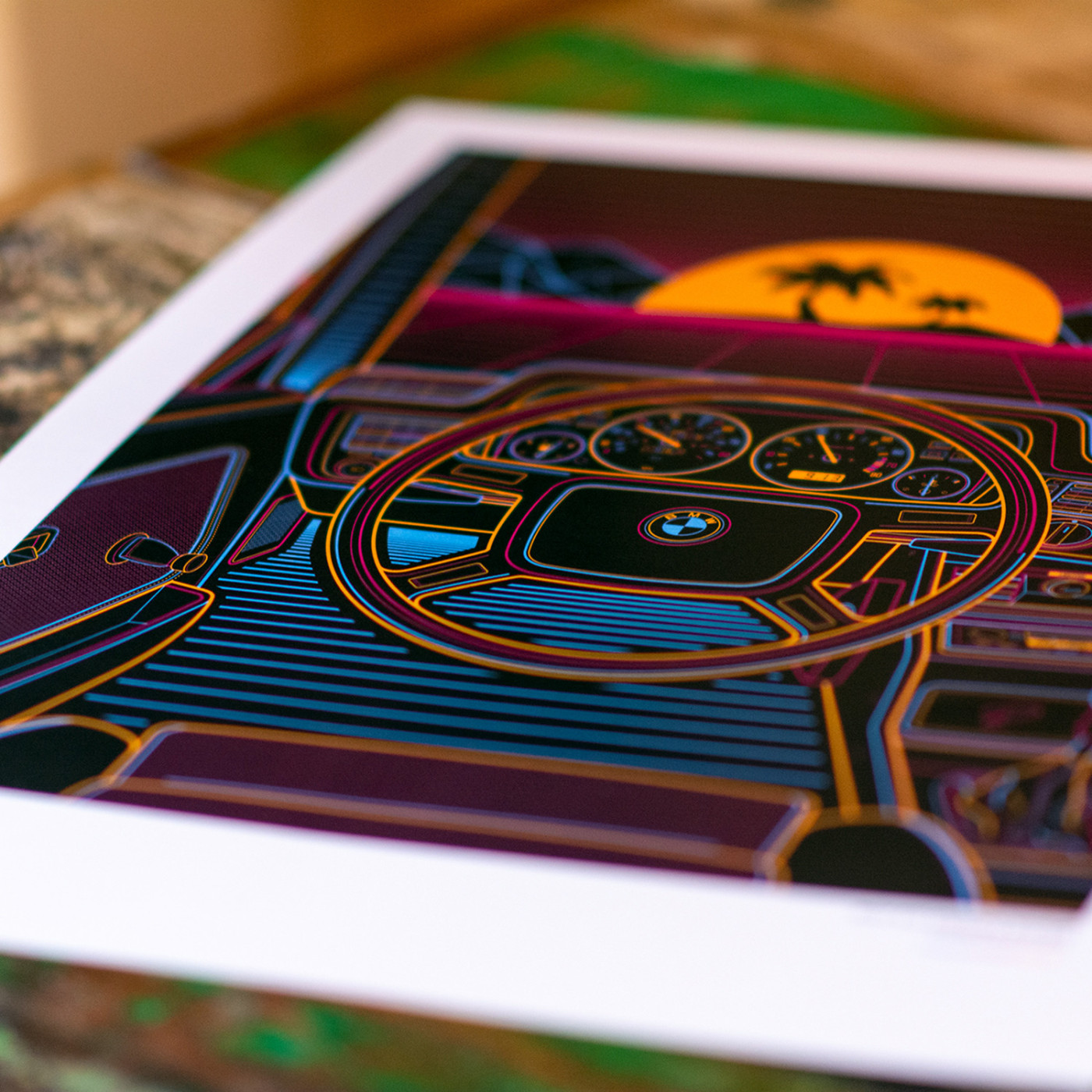 BMW E21 Eighties Sunset