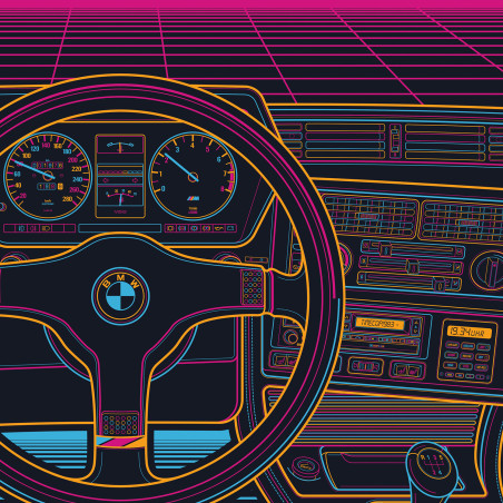 BMW E24 Eighties Sunset
