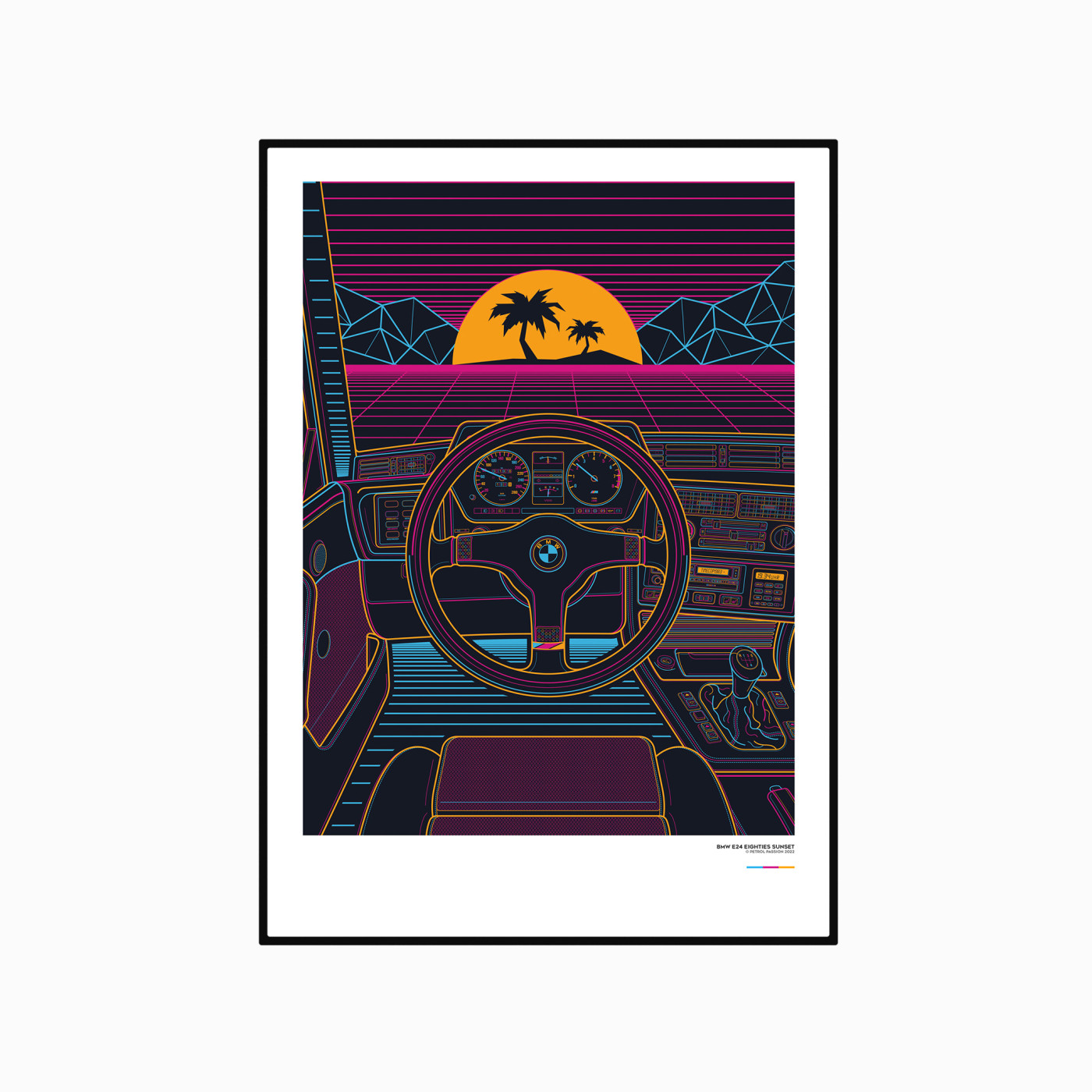 BMW E24 Eighties Sunset