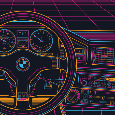 BMW E28 Eighties Sunset