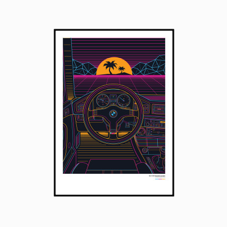 BMW E28 Eighties Sunset