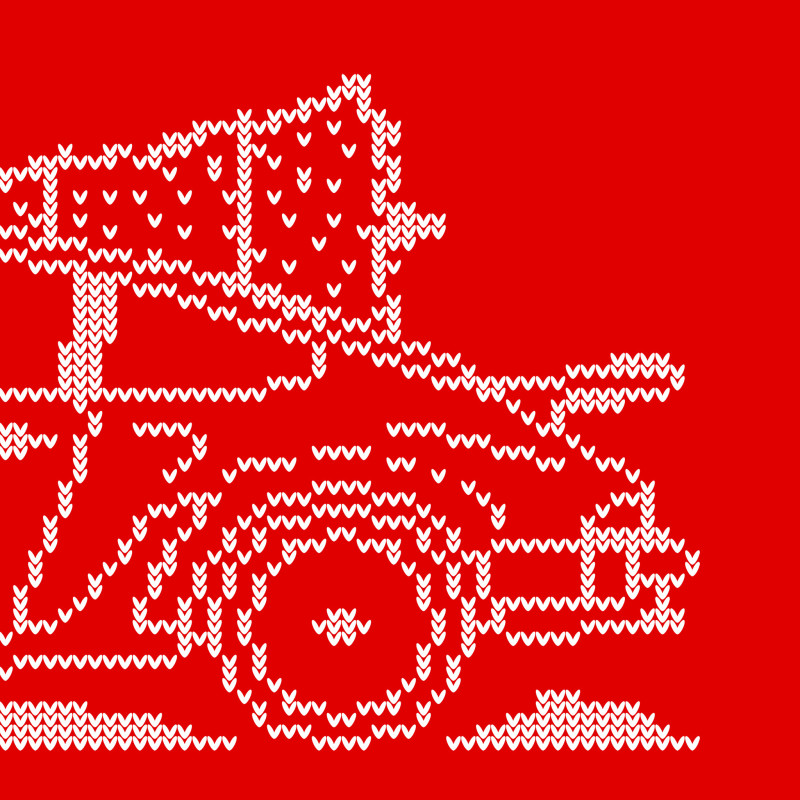 Porsche 930 Minimal Christmas Sweater