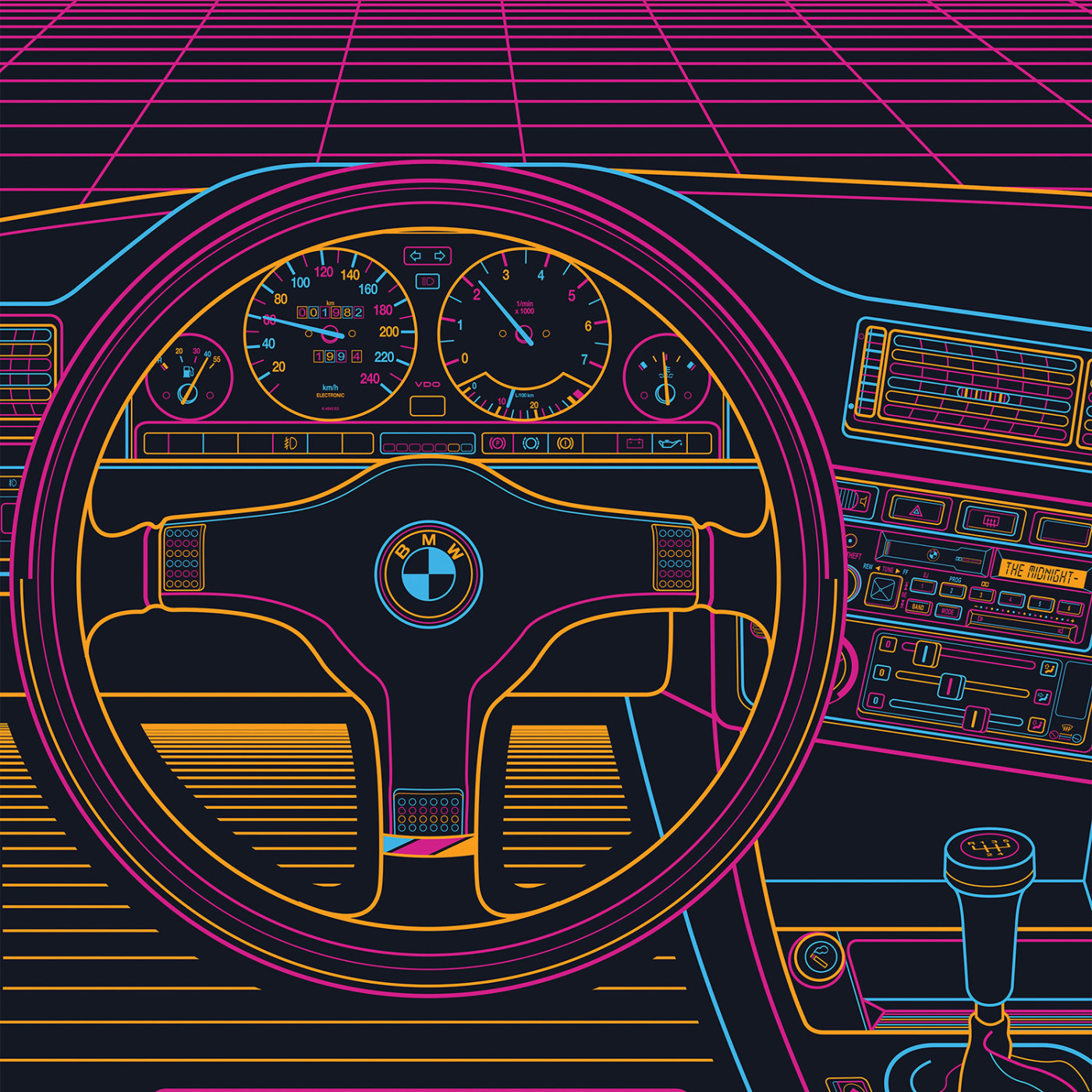 BMW E30 Eighties Sunset