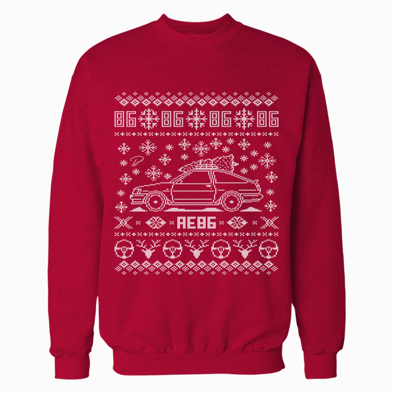 Toyota AE86 Levin Full Christmas Sweater