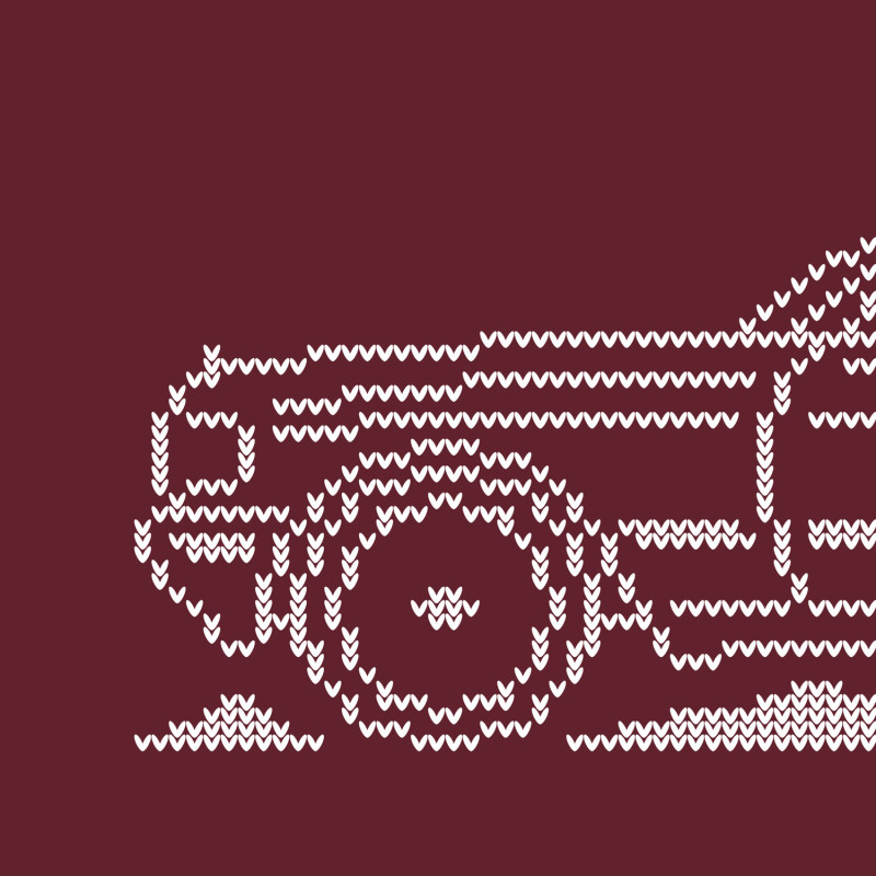 Mercedes-Benz W126 Sedan Minimal Christmas Sweater