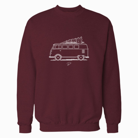 VW Type 2 Minimal Christmas Sweater