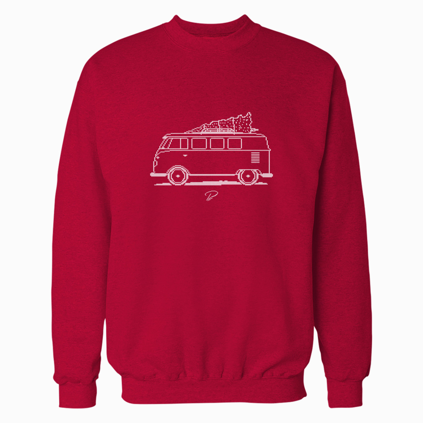 VW Type 2 Minimal Christmas Sweater