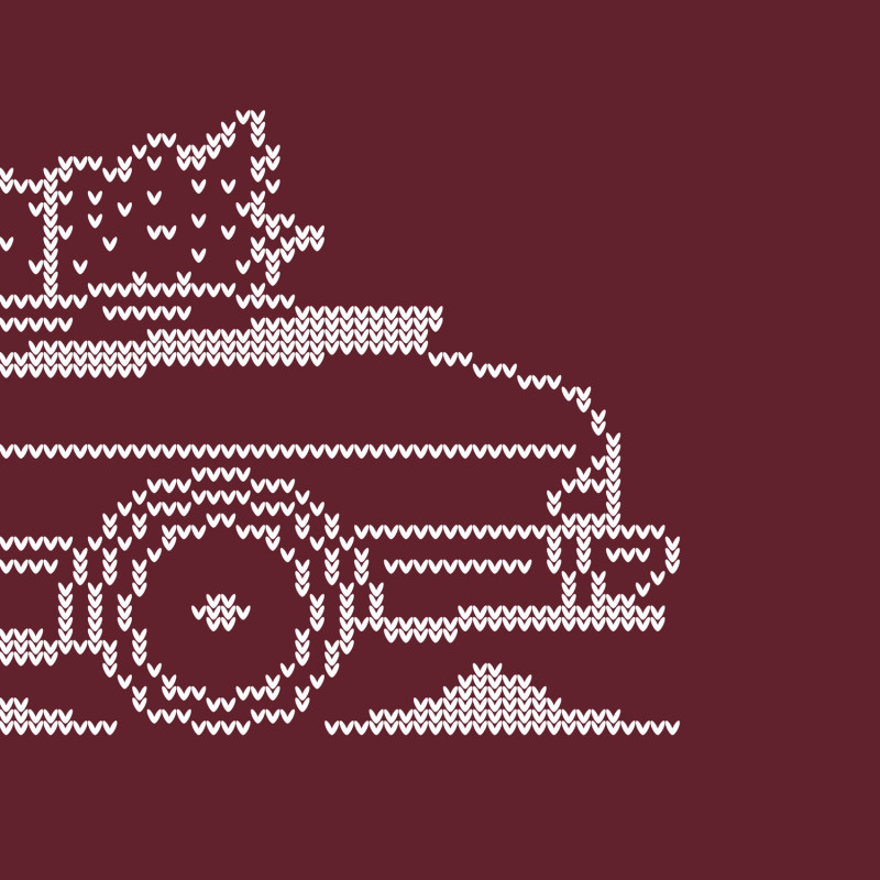 Saab 900 Cabrio Minimal Christmas Sweater