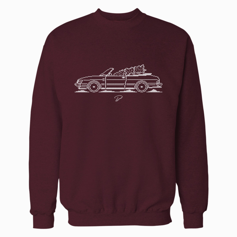 Saab 900 Cabrio Minimal Christmas Sweater