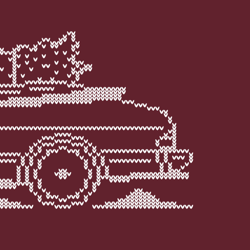 Saab 900 Cabrio Full Christmas Sweater