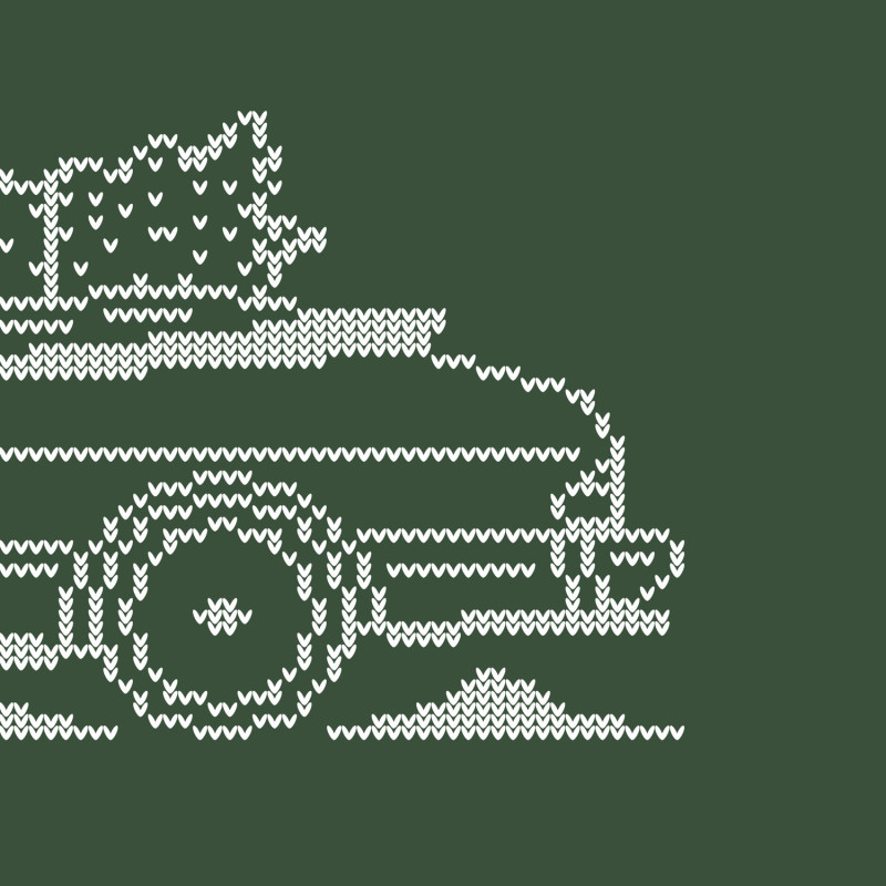 Saab 900 Cabrio Full Christmas Sweater