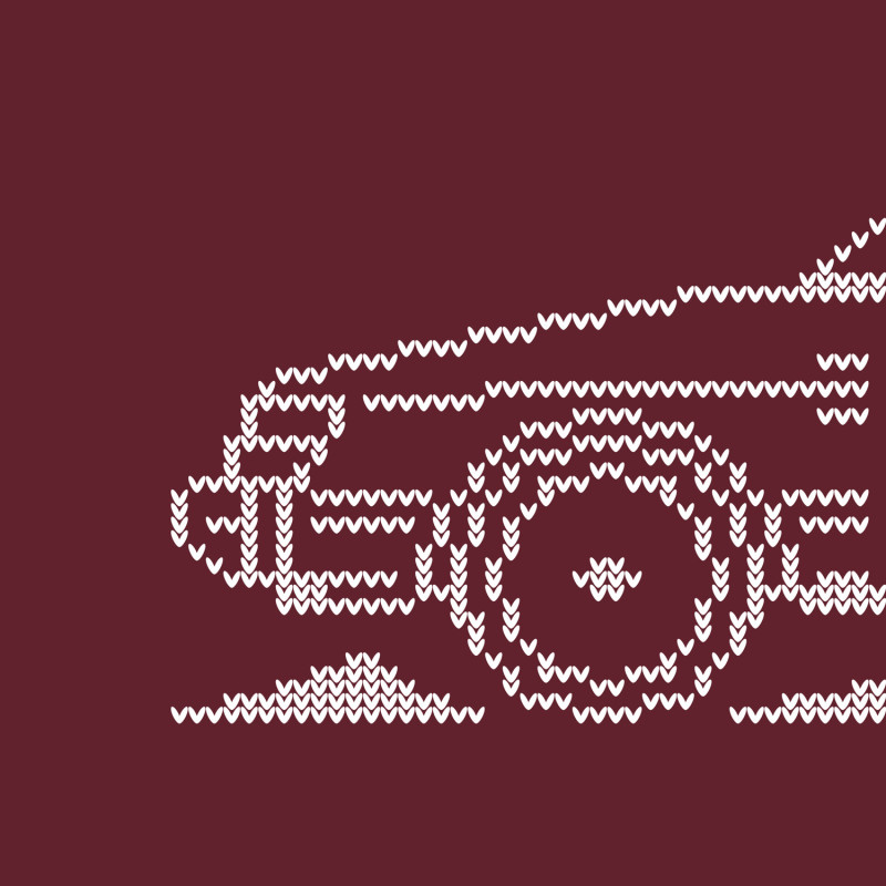 Saab 900 2 Door Minimal Christmas Sweater