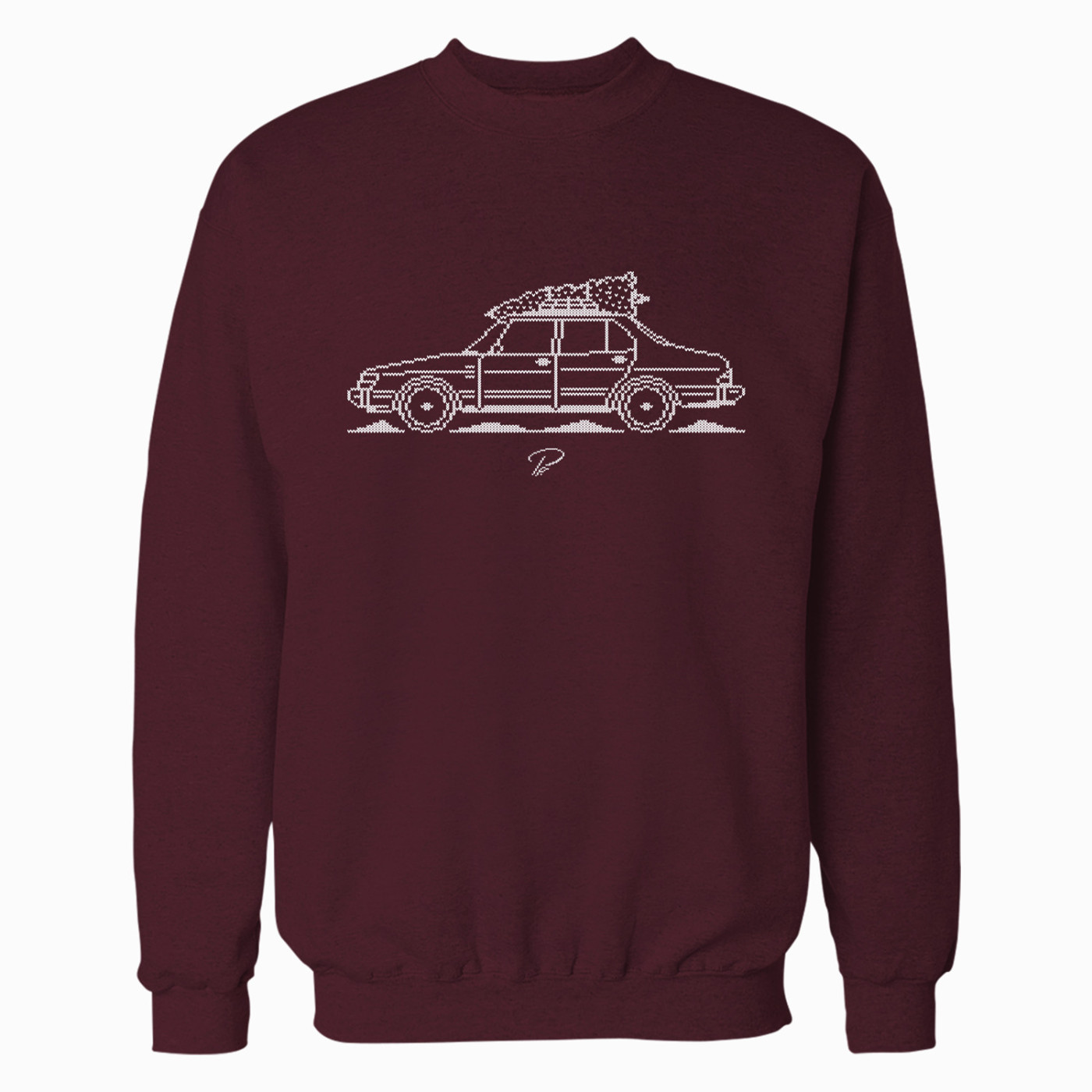 Saab 900 4 Door Minimal Christmas Sweater