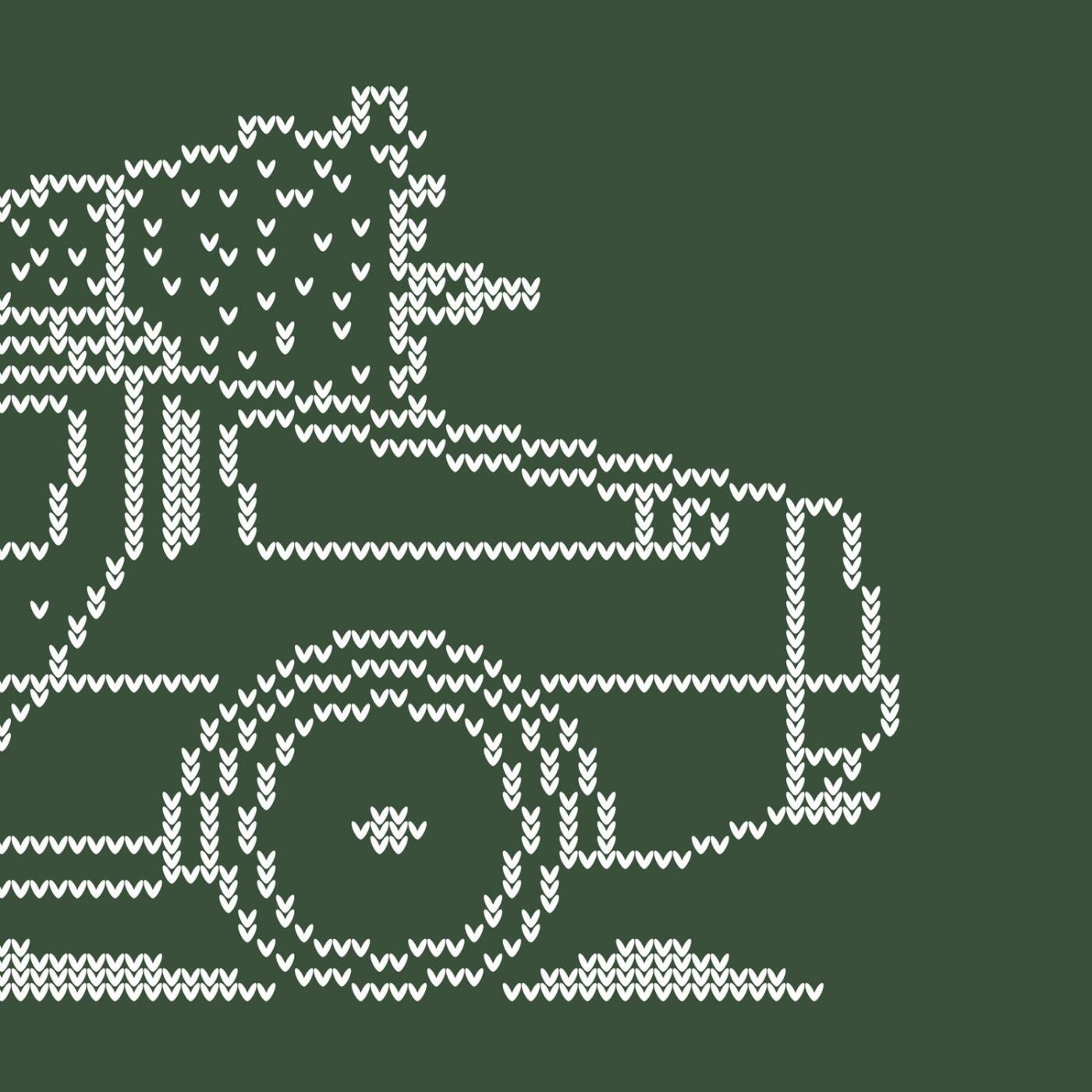 Delorean DMC-12 Minimal Christmas Sweater