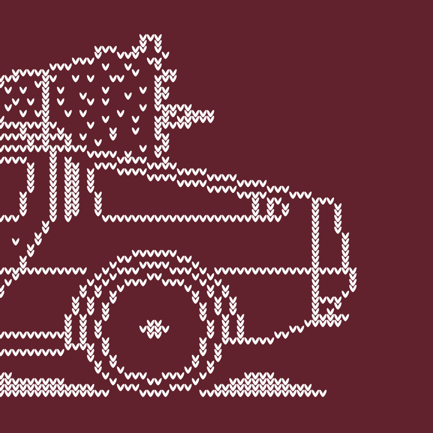 Delorean DMC-12 Minimal Christmas Sweater
