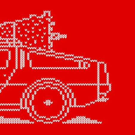 Delorean DMC-12 Minimal Christmas Sweater