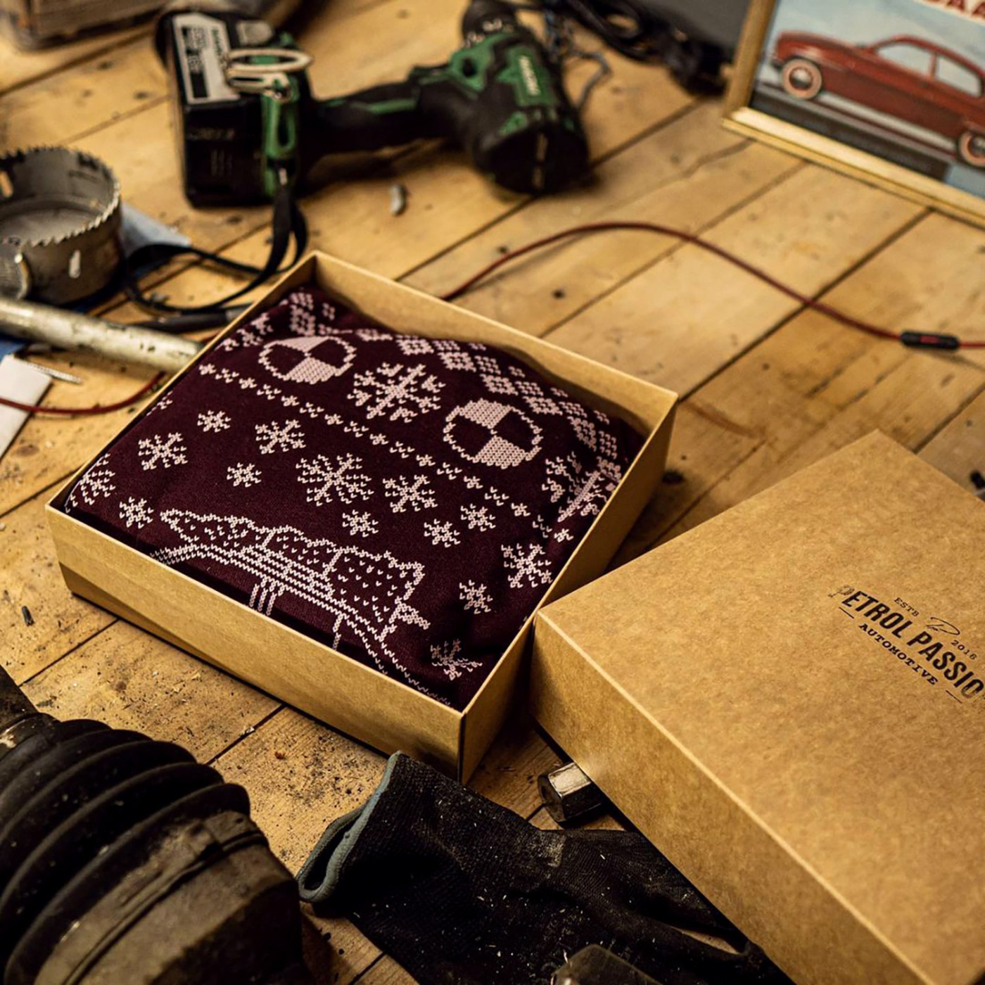 Mazda RX7 FD Minimal Christmas Sweater