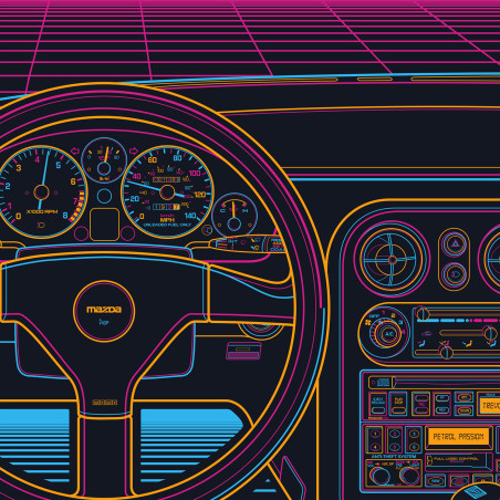 Mazda Miata NA Eighties Sunset