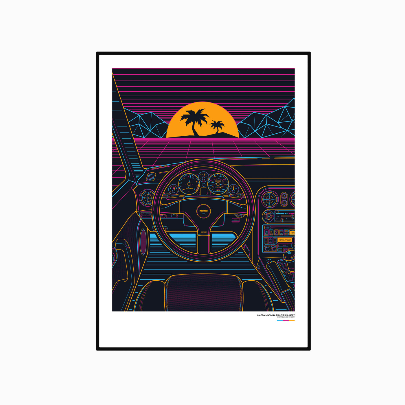 Mazda Miata NA Eighties Sunset