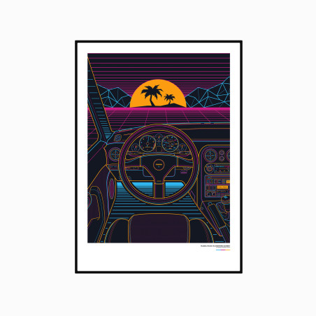 Mazda Miata NA Eighties Sunset