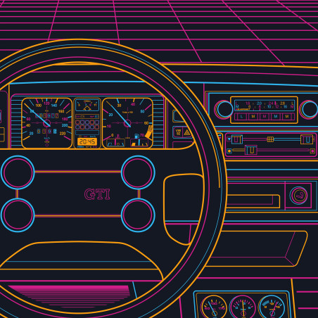 VW MK1 Eighties Sunset