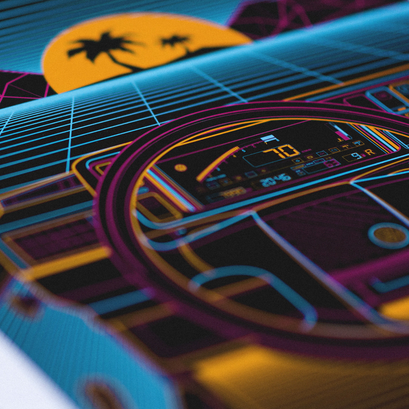 VW MK3 Eighties Sunset