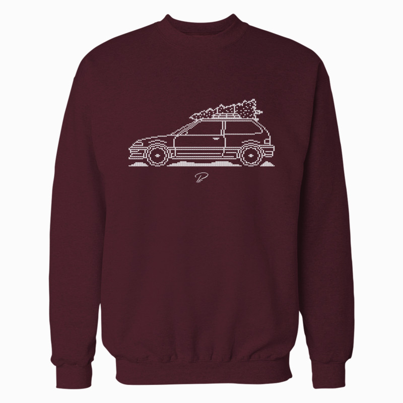 Honda Civic EF Hatch Minimal Christmas Sweater