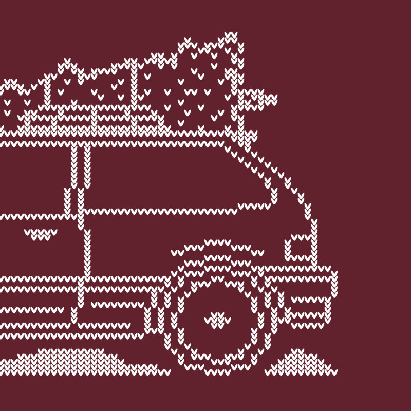 Honda Civic EF Hatch Minimal Christmas Sweater