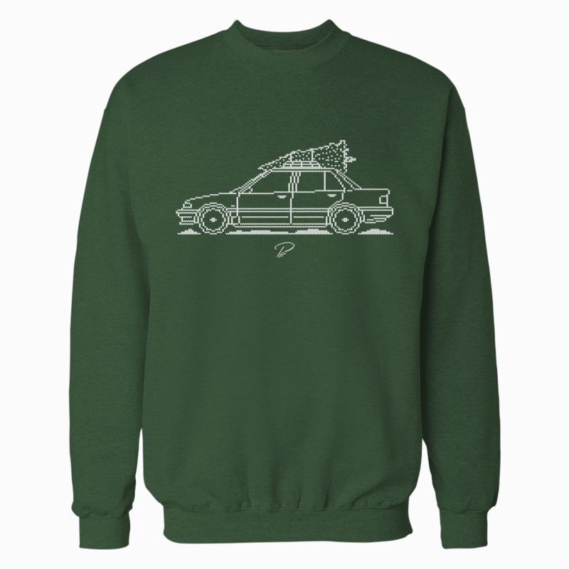 Honda Civic EF Sedan Minimal Christmas Sweater