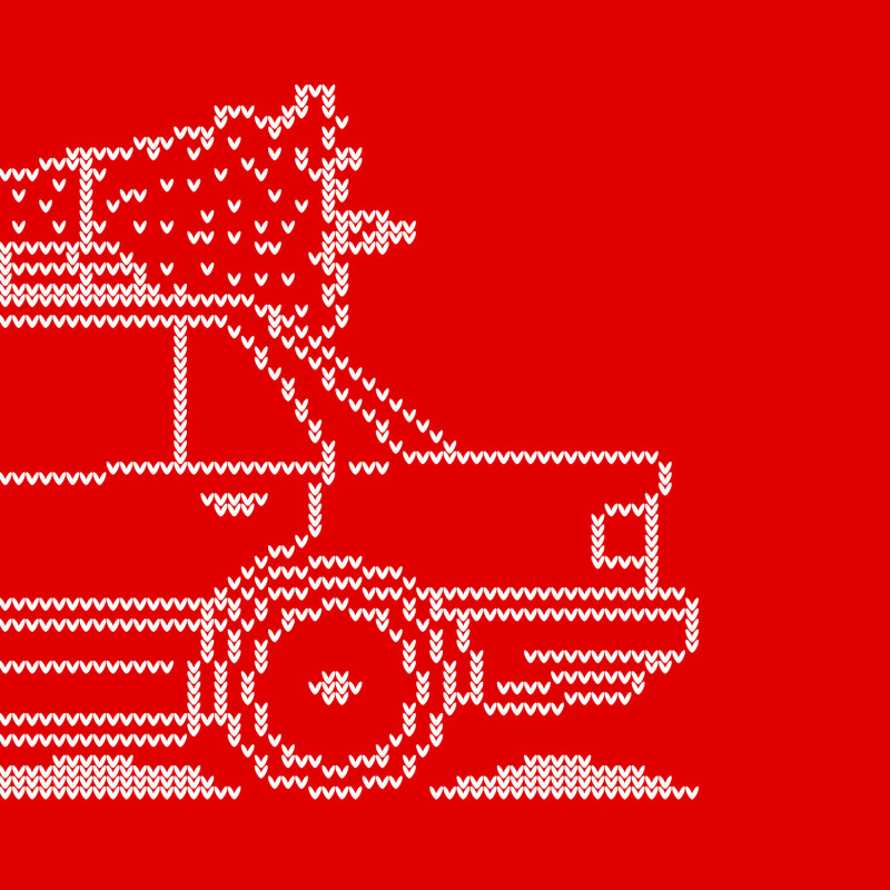 Honda Civic EF Sedan Minimal Christmas Sweater