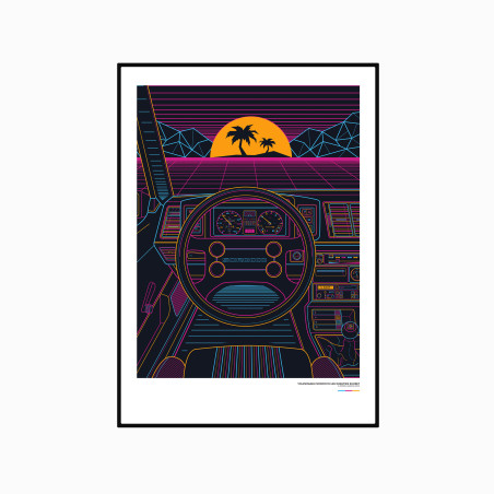 VW Scirocco MK2 Eighties Sunset