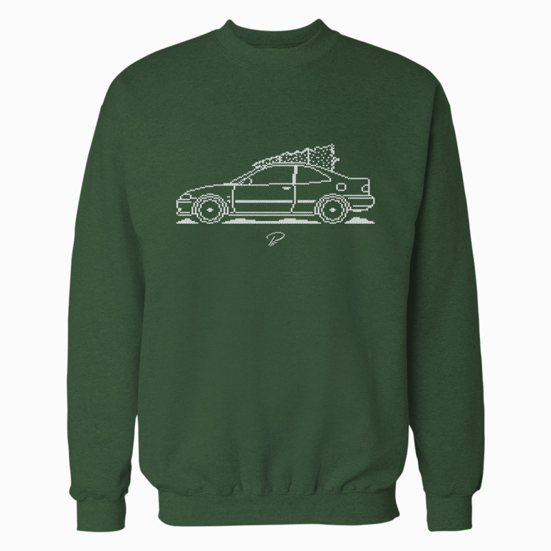 Honda Civic EJ Coupe 5th Gen Minimal Christmas Sweater